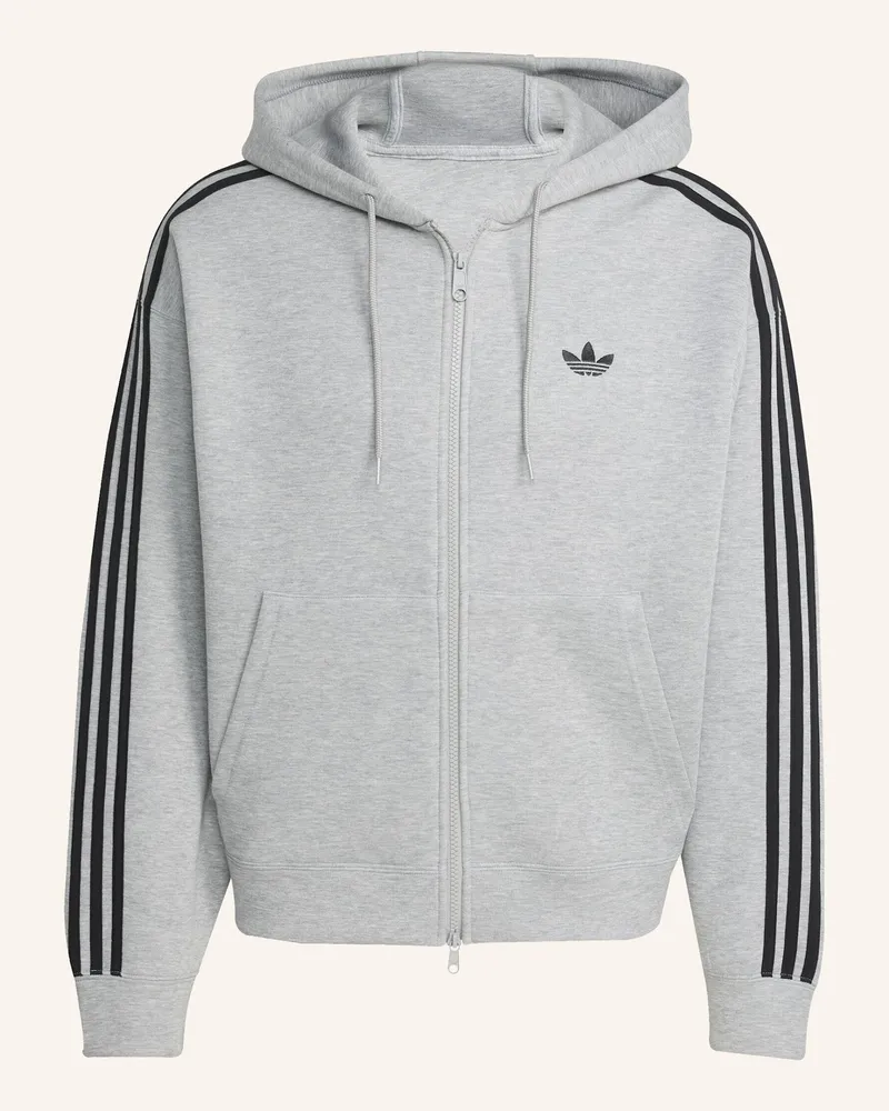 adidas Adidas Adicolor Spacer Kapuzenjacke, Oversized grau Grau