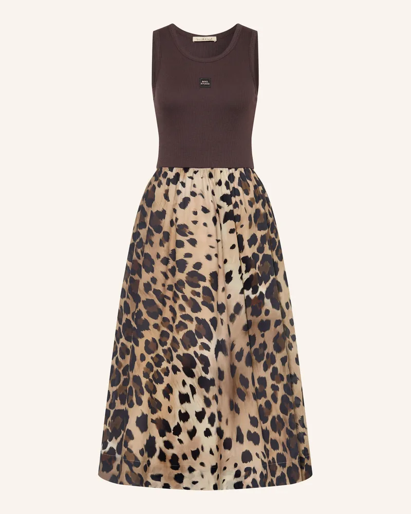Smith & Soul Kleid Im Materialmix braun Braun