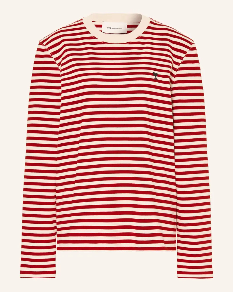 AMI Paris Longsleeve rot Dunkelrot