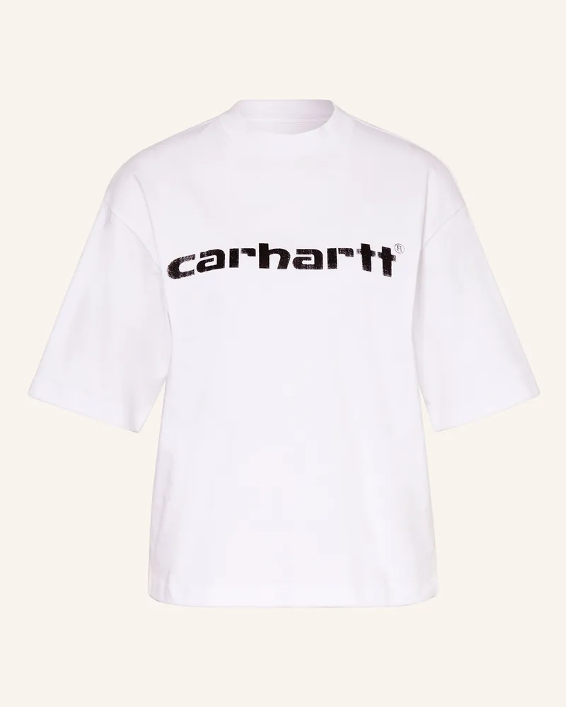 Carhartt WIP T-Shirt Archive Script weiss Weiss