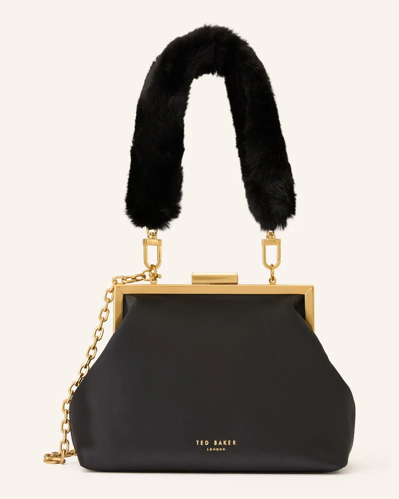 Ted Baker Handtasche PURCEY mit Kunstfell Schwarz