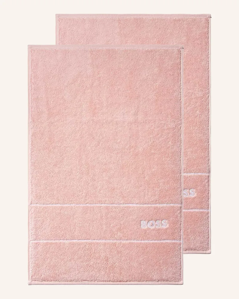 HUGO BOSS Gästetuch 2er Set PLAIN Hellrosa