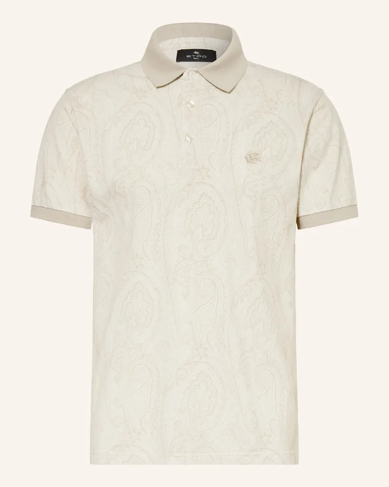 Etro Piqué-Poloshirt beige Beige