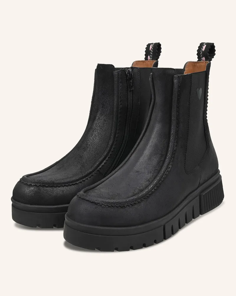 CRICKIT Chelsea-Boots Uldina schwarz Schwarz
