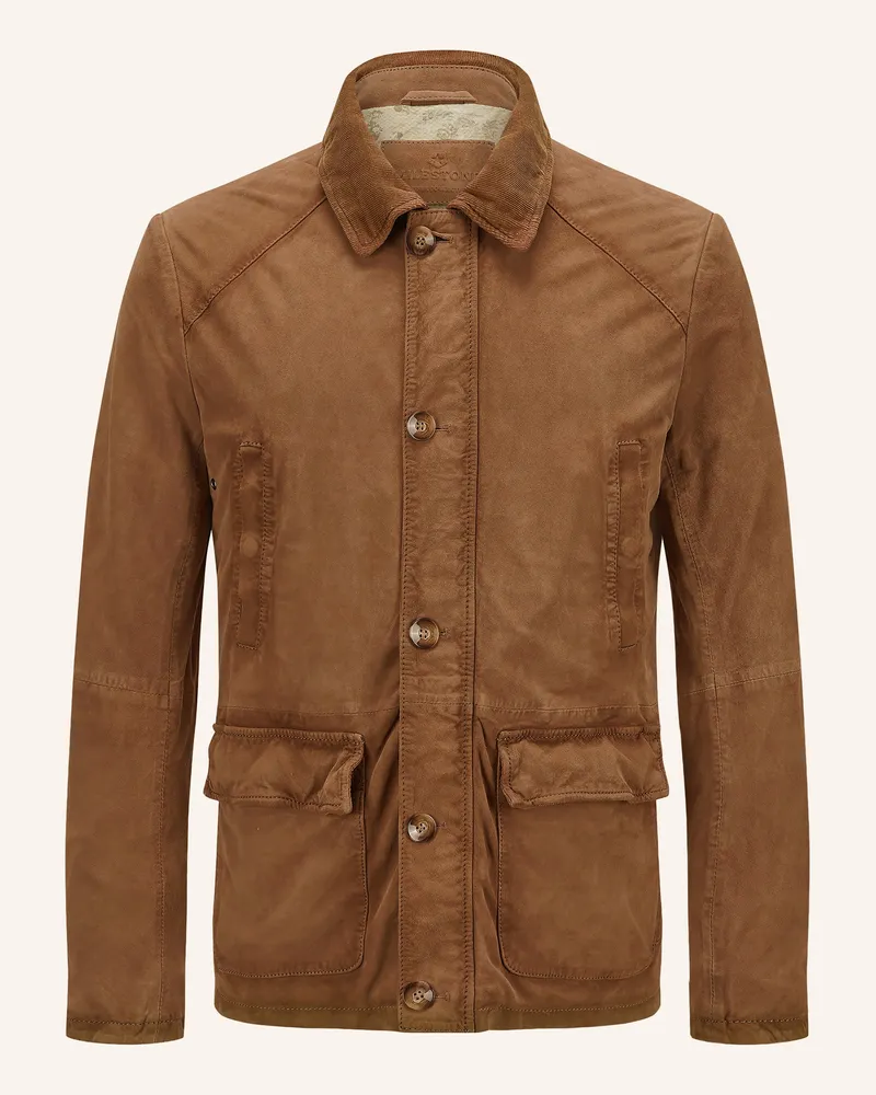 Milestone Lederjacke Msemil beige Braun