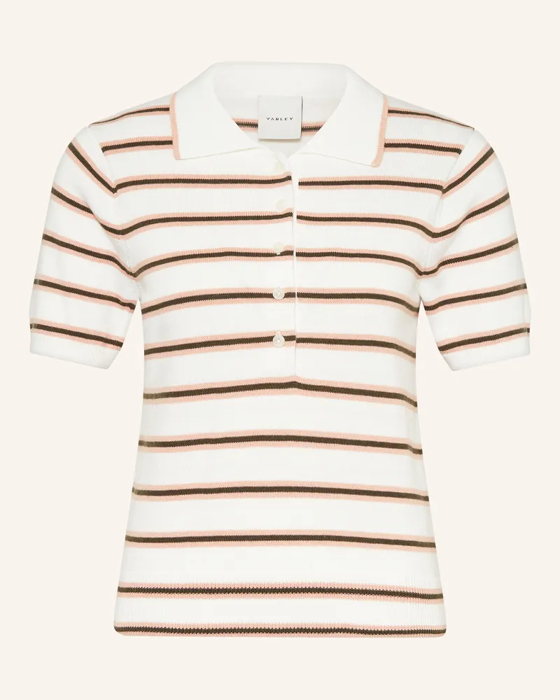 Varley Strick-Poloshirt Faustine weiss Creme