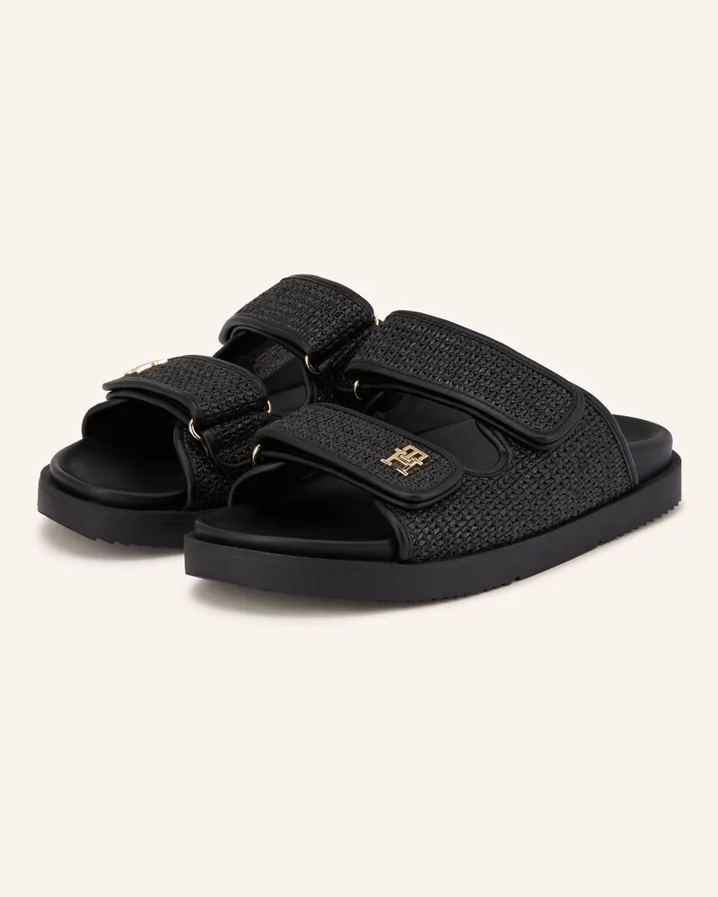 Tommy Hilfiger Pantoletten schwarz Schwarz