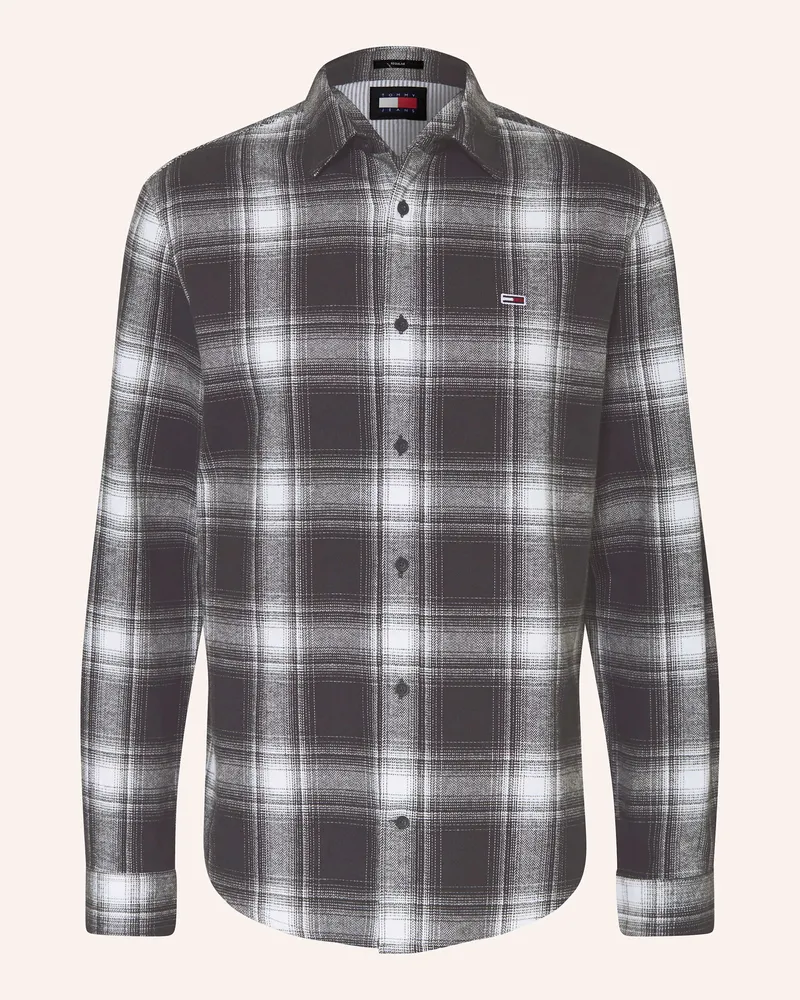 Tommy Hilfiger Flanellhemd Regular Fit Weiss