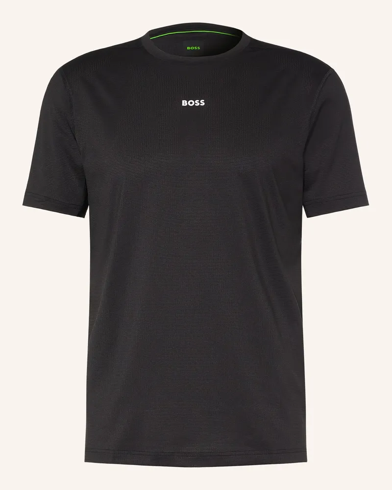 HUGO BOSS Funktionsshirt Active schwarz Schwarz