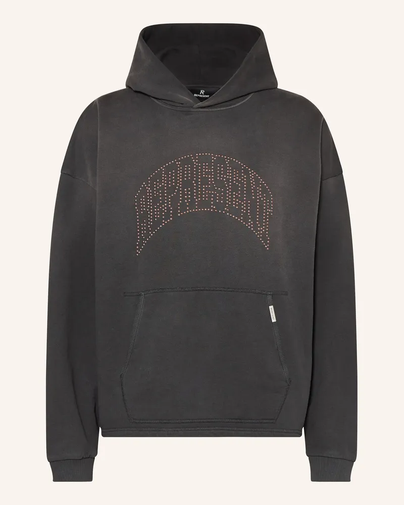 REPRESENT Hoodie Mit Nieten schwarz Schwarz