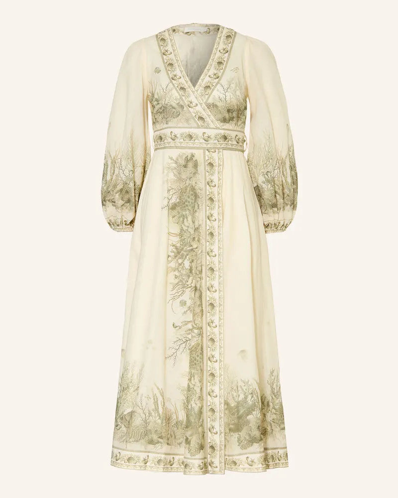 Zimmermann Wickelkleid WANDERLUST Ecru
