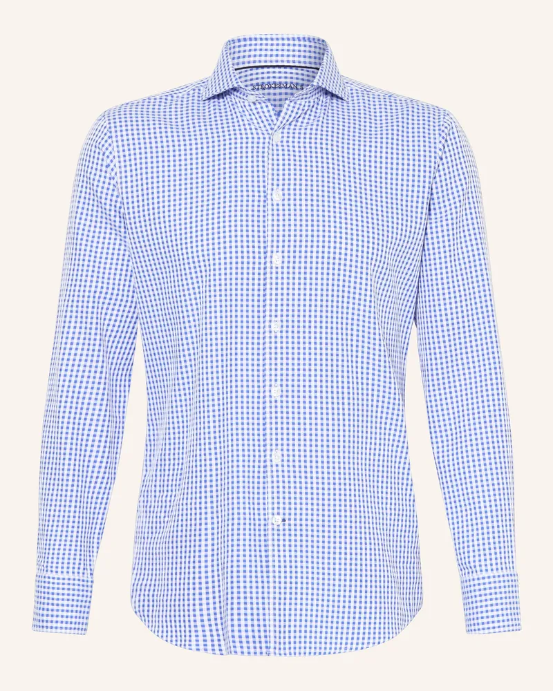 Strokesman's Hemd Comfort Fit Blau
