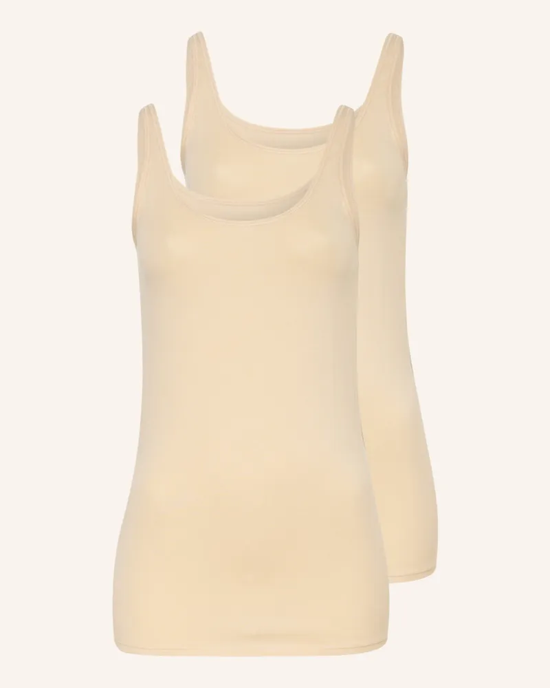 Schiesser 2er-Pack Tops 95/5 beige Creme