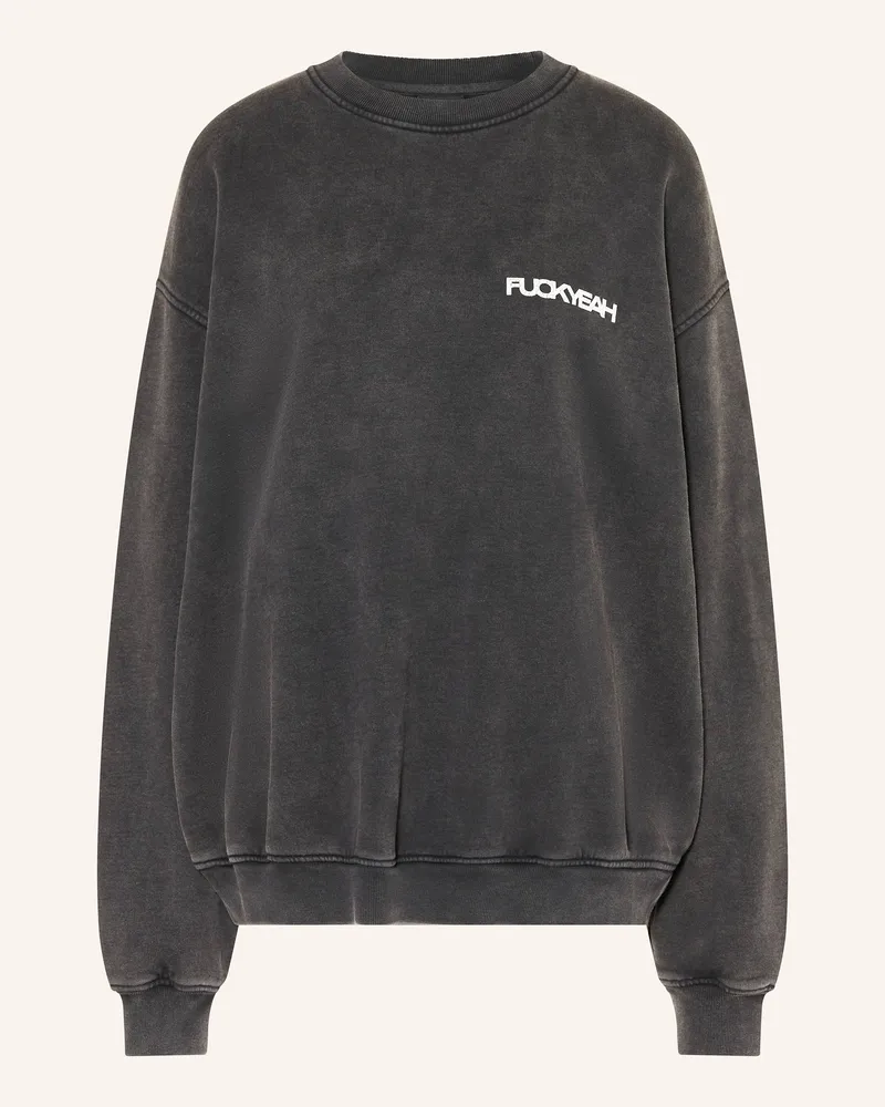 Karo Kauer Oversized-Sweatshirt Schwarz