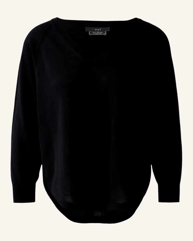 Oui  Pullover Schwarz