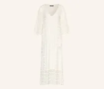 Spitzenkleid Mit 3/4-Arm weiss