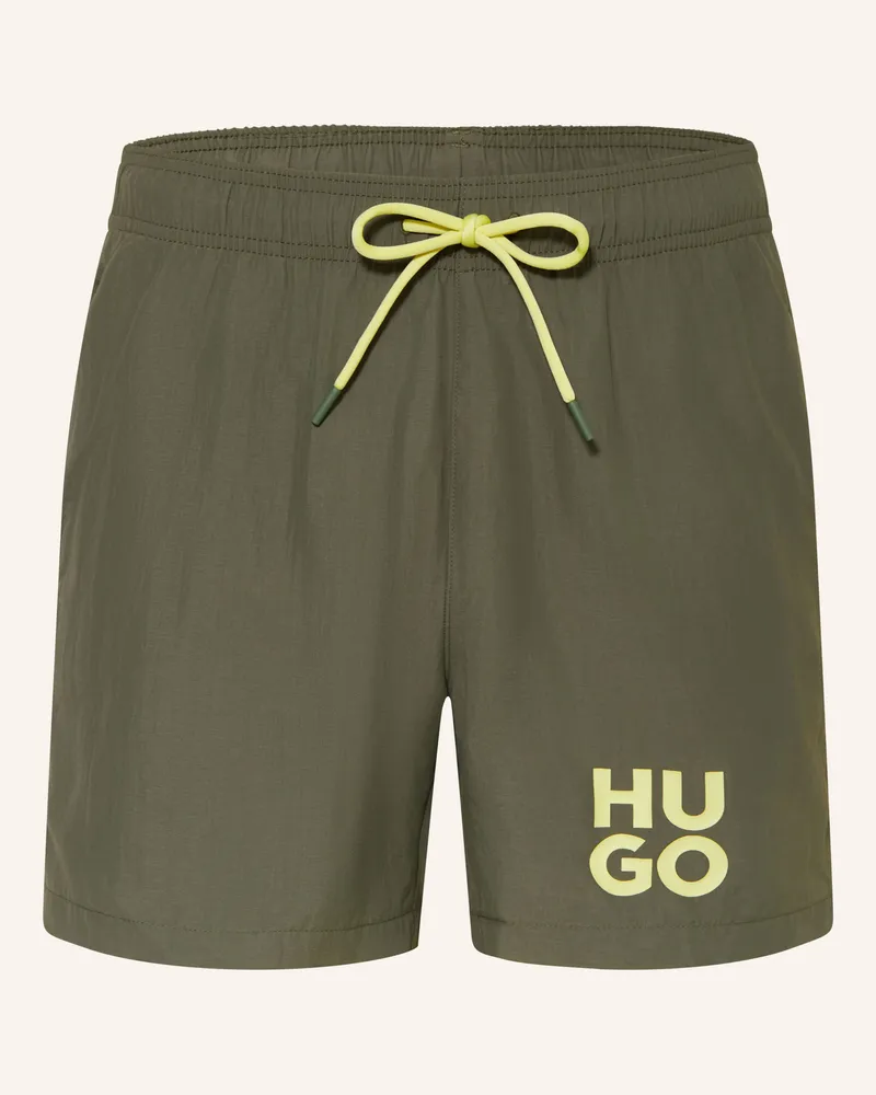HUGO BOSS Badeshorts Paolo gruen Dunkelgrün