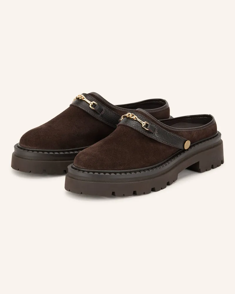 Steve Madden Plateau-Mules Karina braun Dunkelbraun