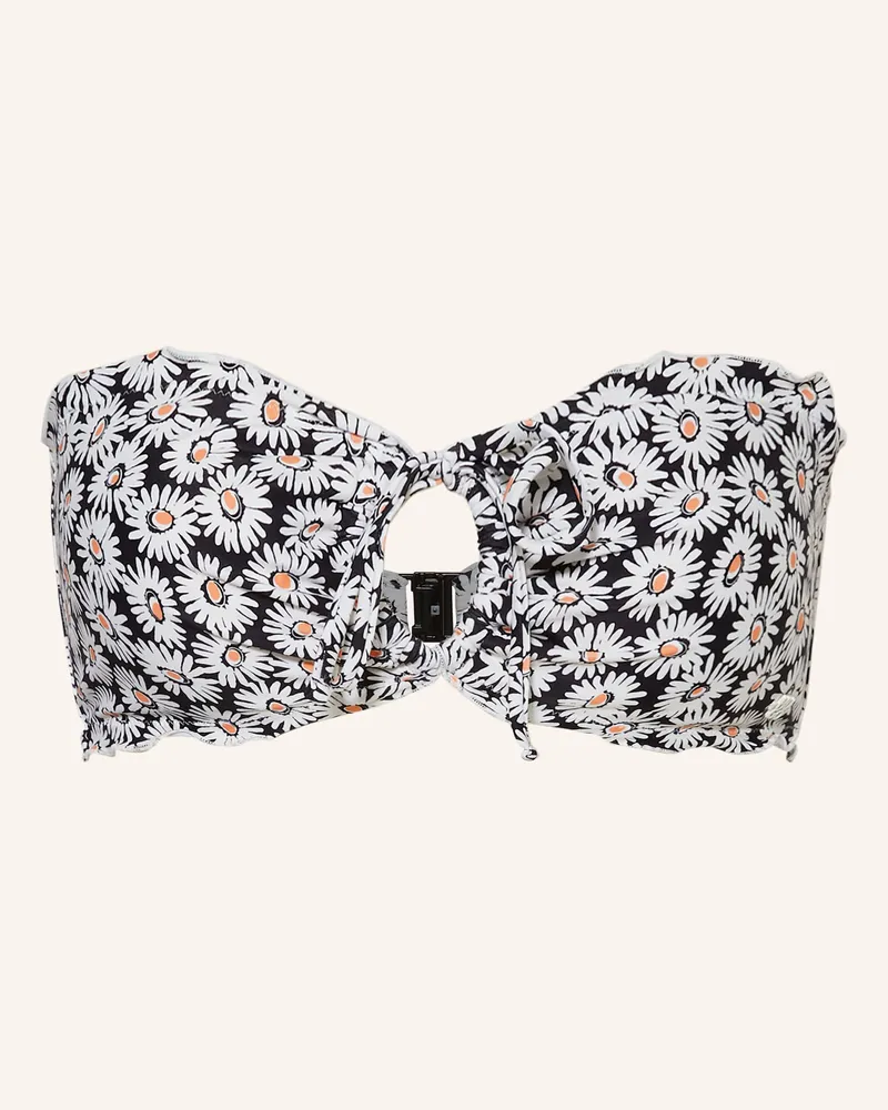 HUGO BOSS Bandeau-Bikini-Top RUFFLE Hellgrau