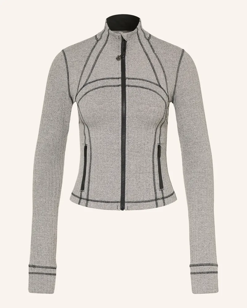 LULULEMON Trainingsjacke Define Cropped grau Hellgrau