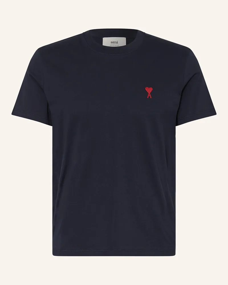 AMI Paris T-Shirt blau Dunkelblau
