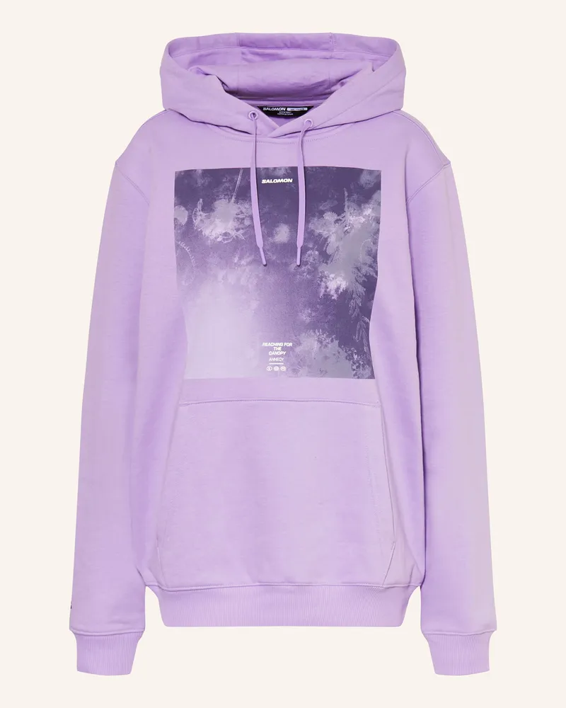 Salomon Hoodie Canopy lila Helllila