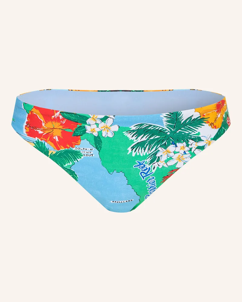 Seafolly Australia Basic-Bikini-Hose Viva Vacation blau Hellblau