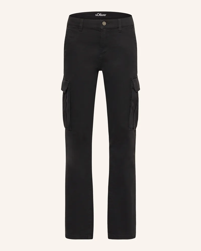 S.Oliver Cargohose Regular Fit schwarz 9999