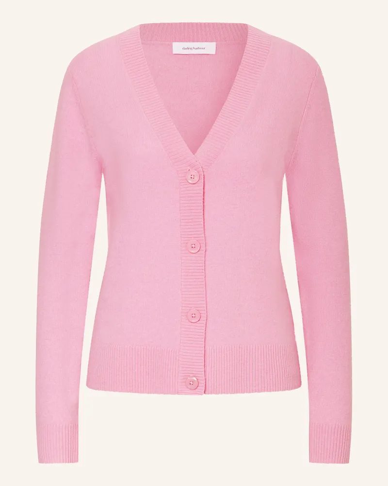 Darling Harbour Strickjacke Aus Cashmere rosa Rosa