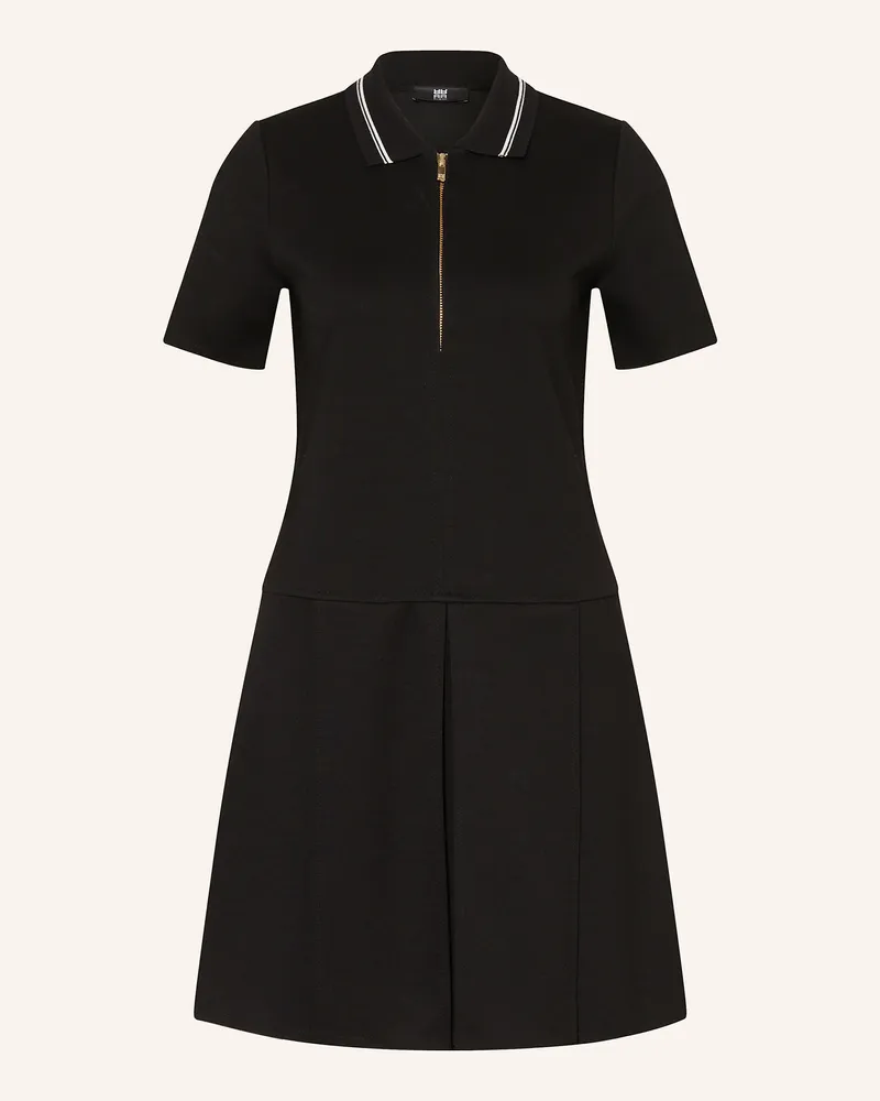 Riani Jersey-Polokleid Schwarz