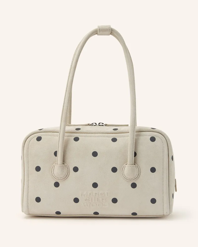 Marge Sherwood Handtasche Soft Boston Small weiss Hellgrau