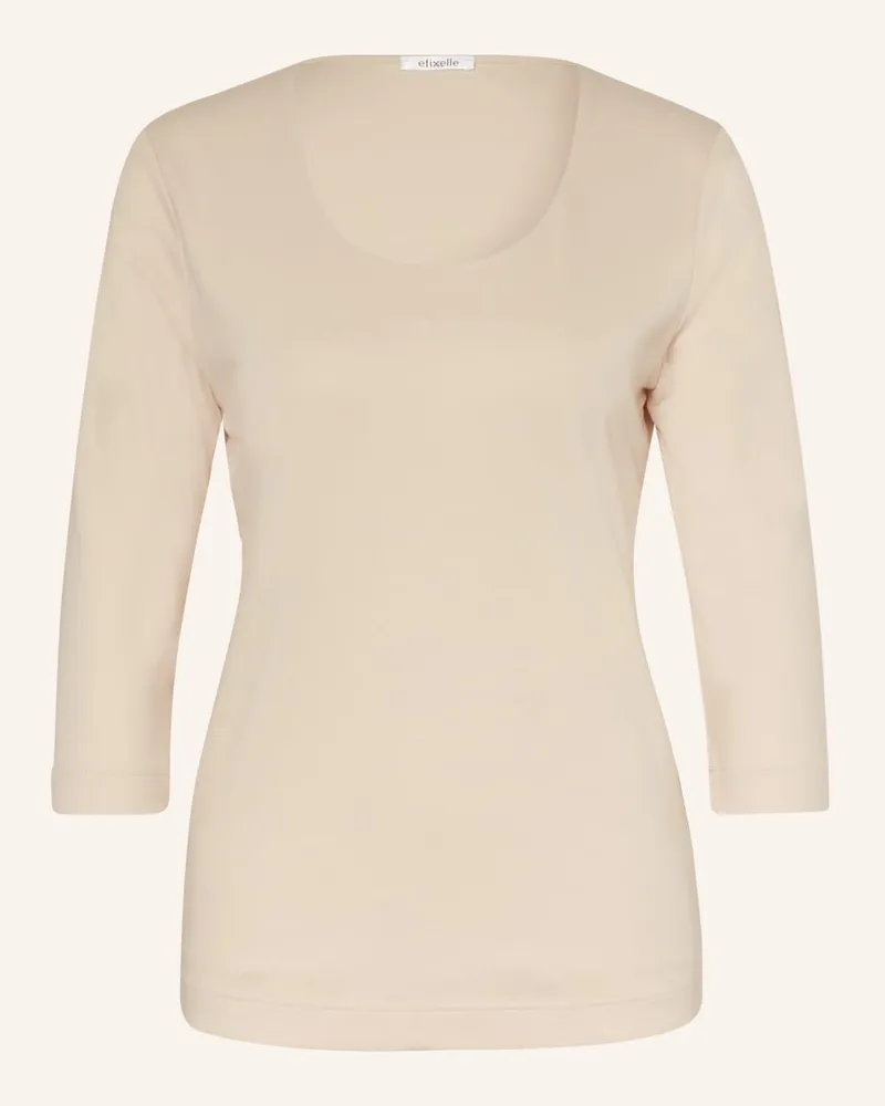 Efixelle Shirt mit 3/4-Arm Beige