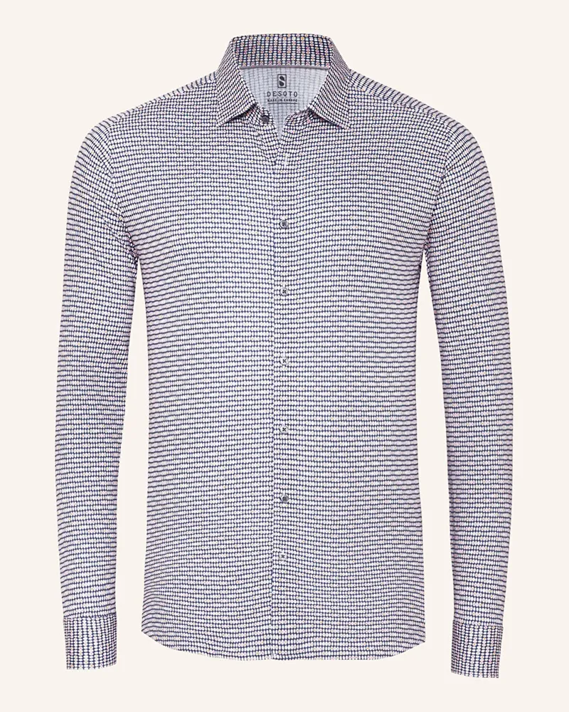 DESOTO Jerseyhemd Slim Fit Dunkelblau