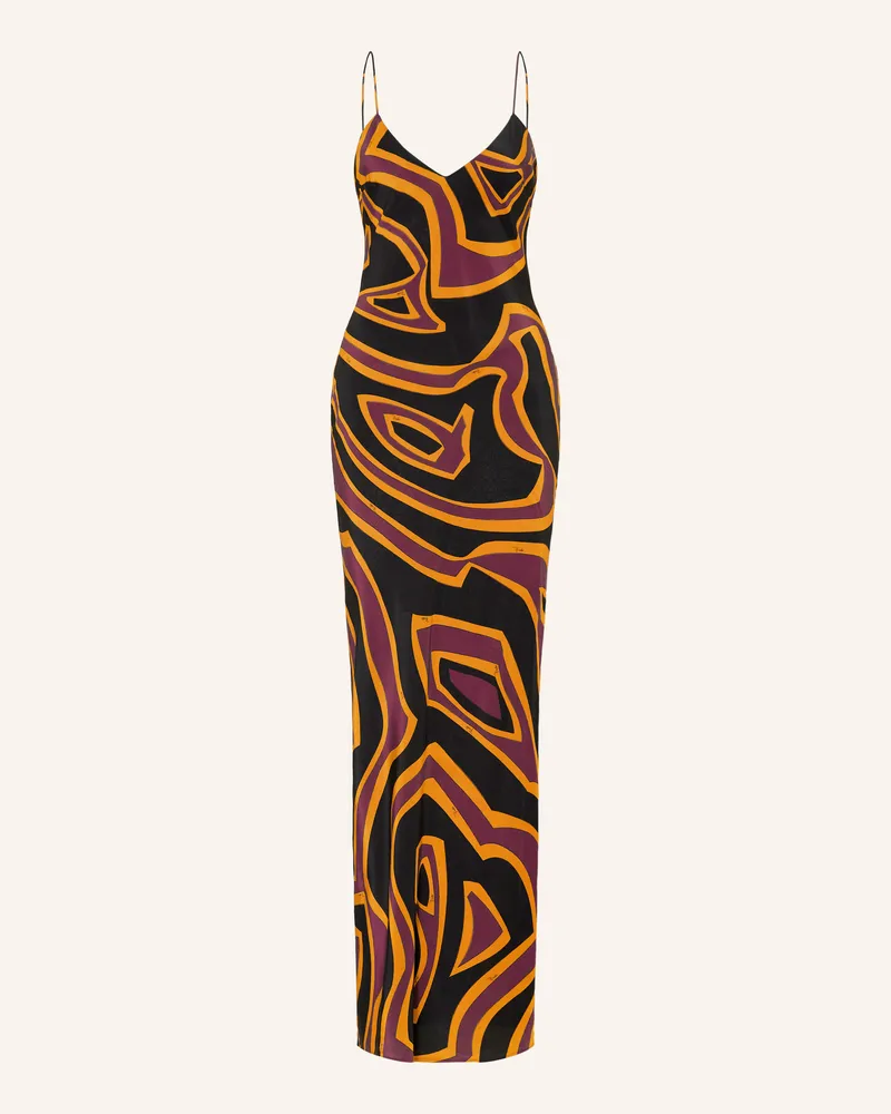 Emilio Pucci Seidenkleid rot Schwarz