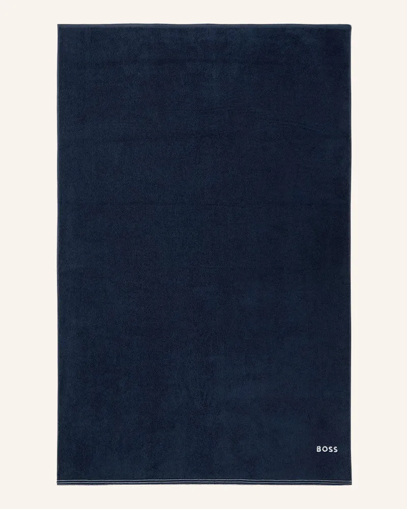 HUGO BOSS Badetuch Edge blau Dunkelblau