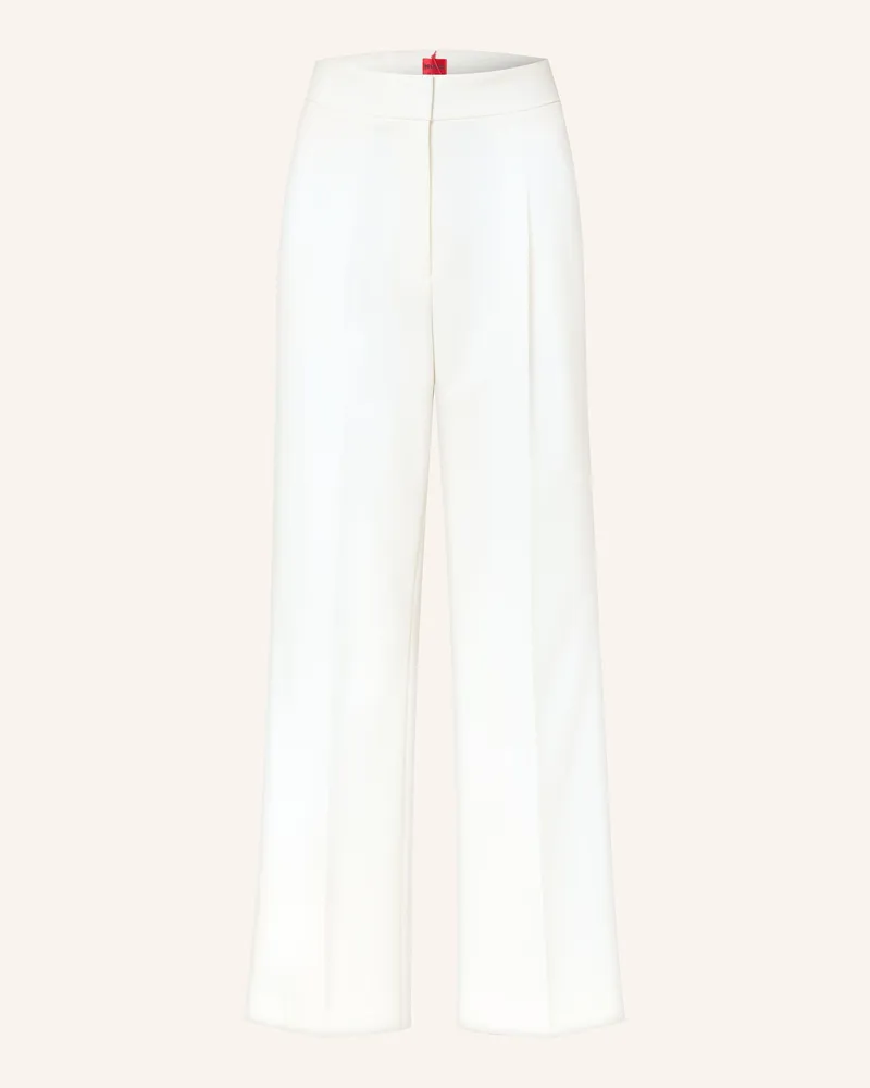 HUGO BOSS Marlenehose HAMAIA Weiss