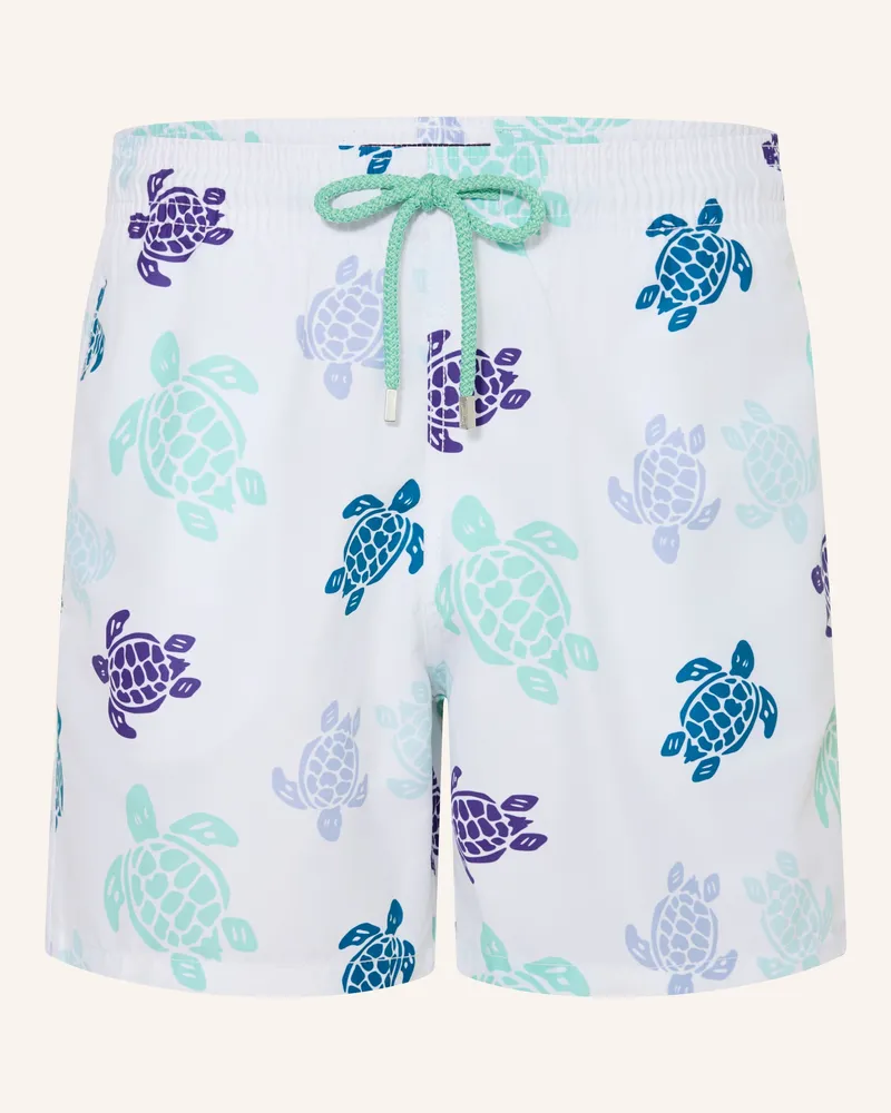Vilebrequin Badeshorts Tortues Multico weiss Weiss