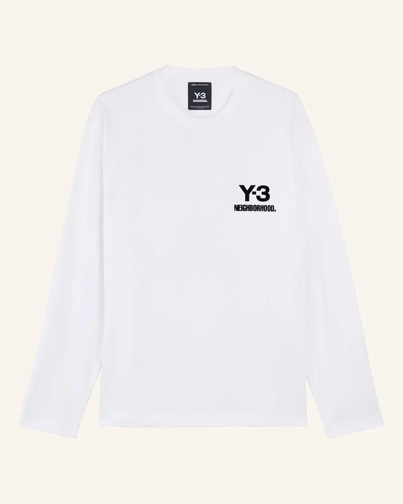 Y-3 Y-3 NBHD LOGO LS SHIRT Weiss