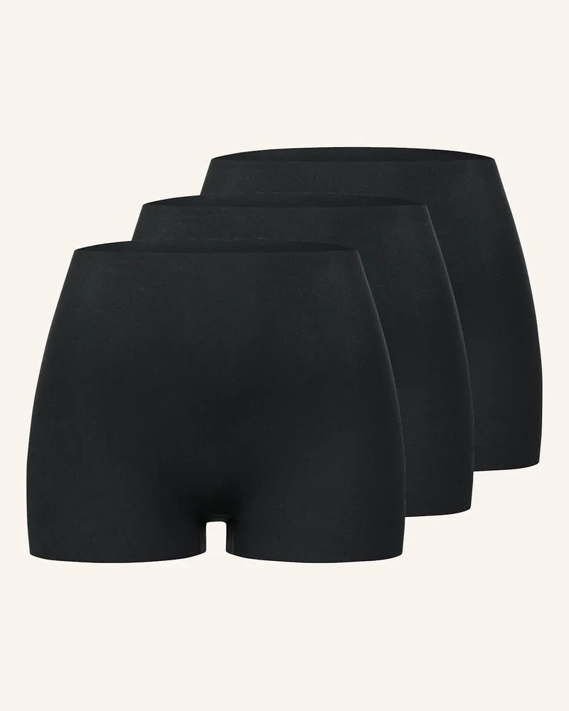Ehrlich Textil Erlich Textil 3 Pack - Seamless Slip Panty Light Touch Panty Im 3er Pack schwarz Schwarz
