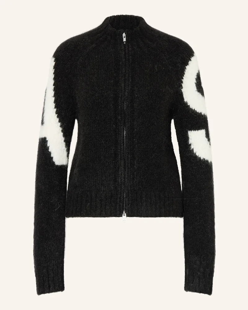 AllSaints Strickjacke SYLVIE mit Alpaka Schwarz