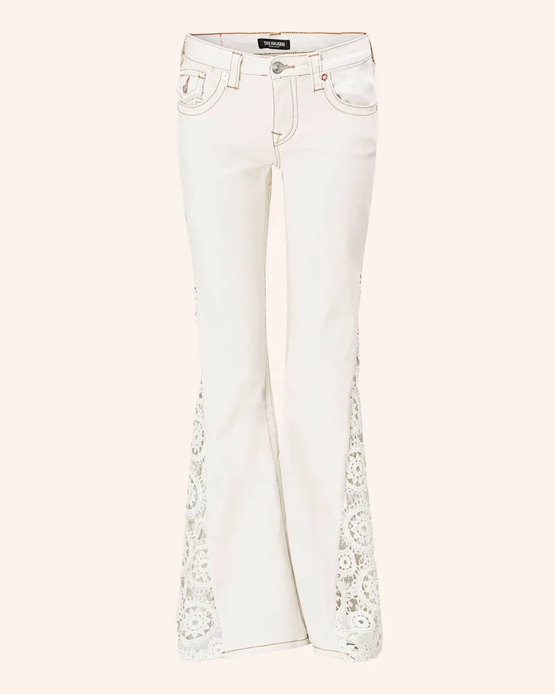True Religion Jeans Crochet Flare weiss Weiss