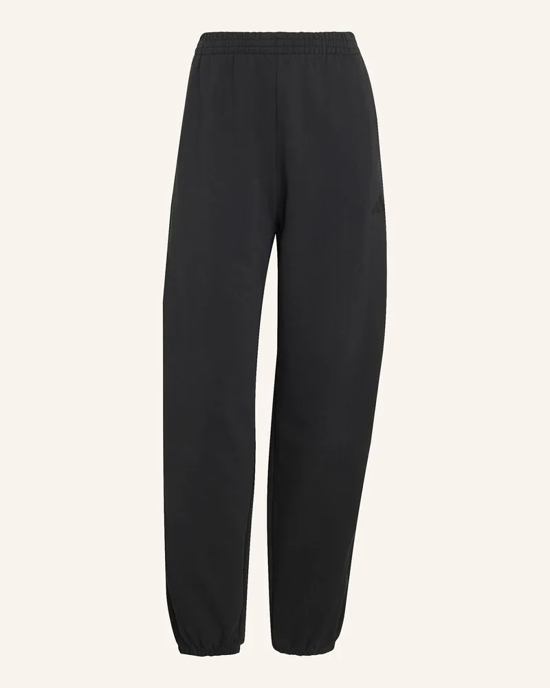adidas Adidas Kit Loose Hose, Mit Bündchen, Kleines Logo schwarz Schwarz
