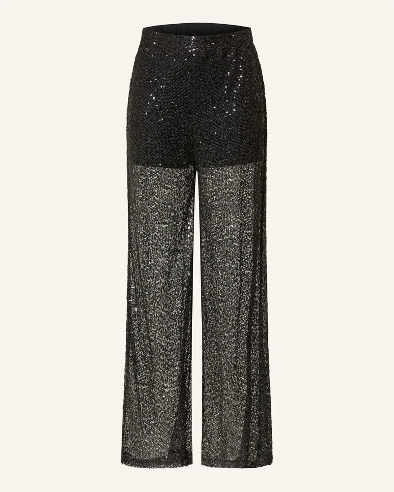 Gestuz Mesh-Hose GZSAINA mit Pailletten Schwarz