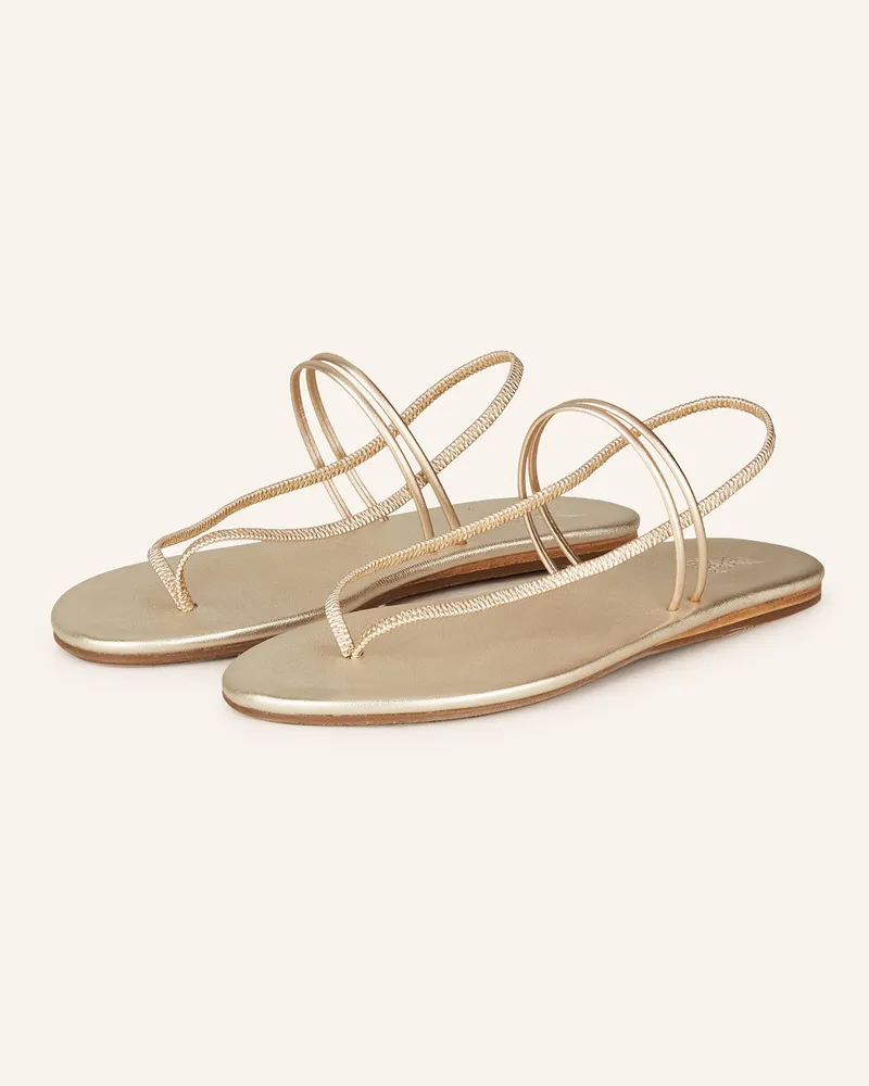 Ancient Greek Sandals Zehentrenner LORIDA Gold