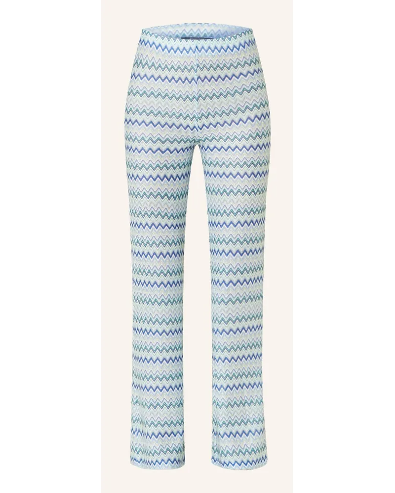 MARC AUREL Hose mit Glitzergarn Blau