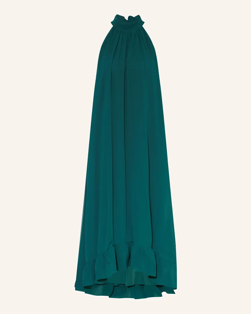 Apart Kleid mit Rüschen Dunkelgrün