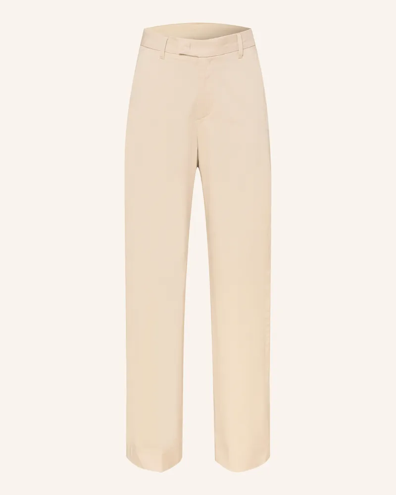 Mrs & HUGS Hose weiss Beige