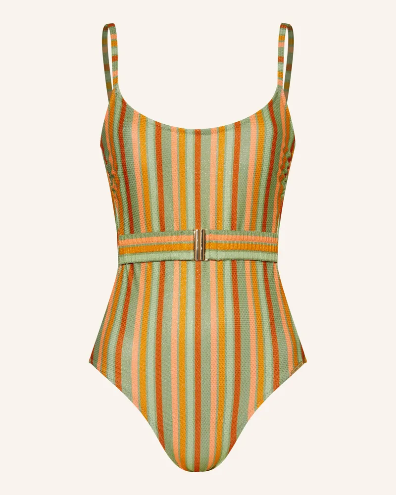watercult Badeanzug RETRO TRIBUTES mit Glitzergarn Hellgrün