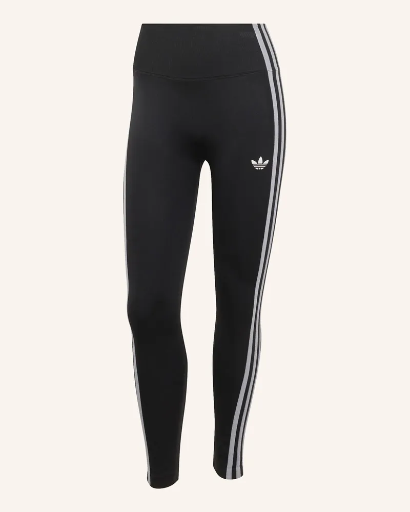 adidas Essentials 3-Streifen Leggings, Nahtlos schwarz Schwarz