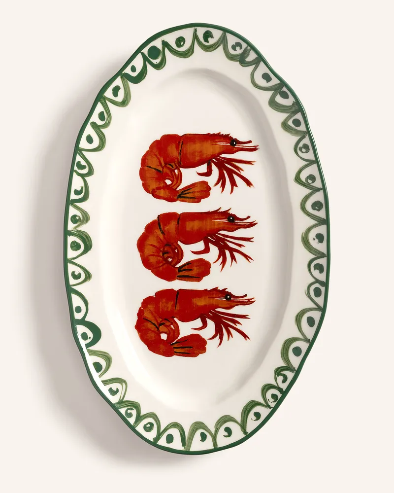 &k amsterdam Schale Sirène Shrimp weiss Creme